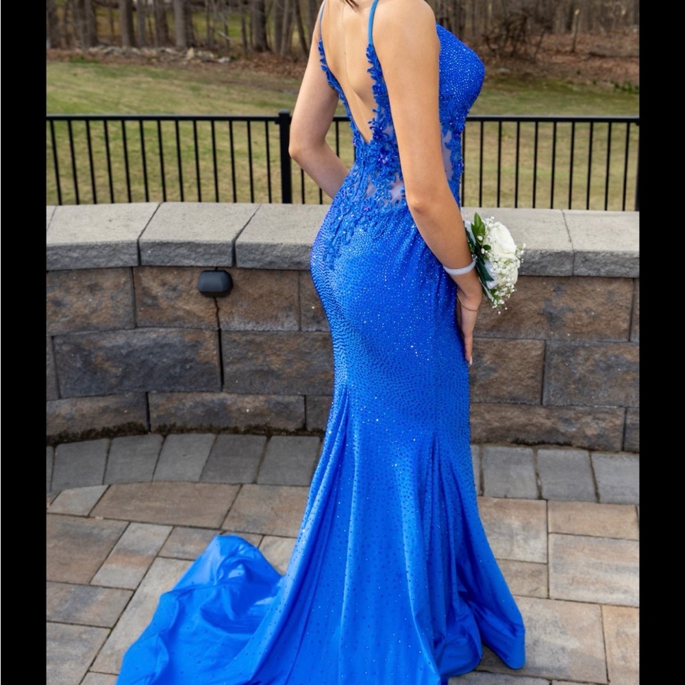 Sherri Hill Royal Blue Prom Dress